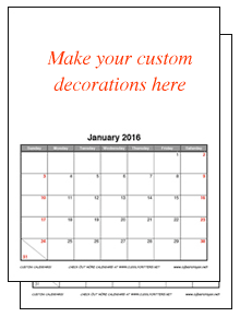 Custom Calendar-formal & fun styles