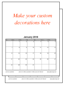 Custom Calendar-formal & fun styles