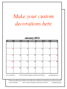 Custom Calendar-formal & fun styles