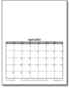 Custom Calendar-formal