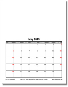 Custom Calendar-formal