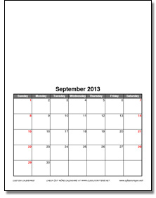 Custom Calendar-formal