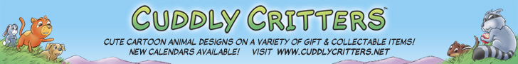 AD-Cuddly Critters™ cute cartoon animal designs at cuddlycritters.net!