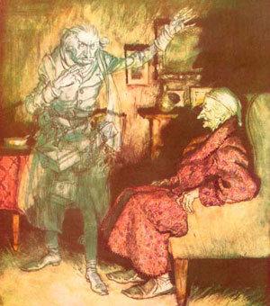 Illustration by Arthur Rackham - from the Charles Dickens classic, A Christmas Carol