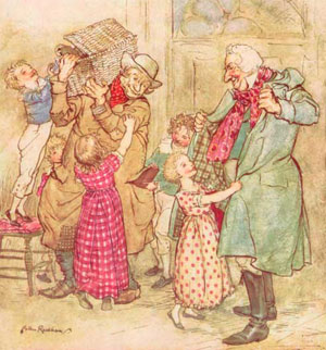 Illustration by Arthur Rackham - from the Charles Dickens classic, A Christmas Carol