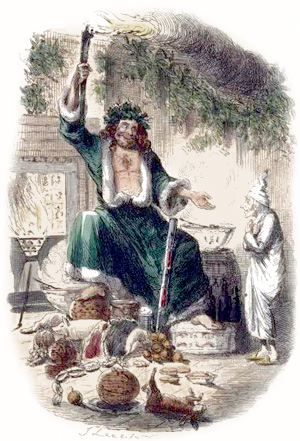 Illustration by John Leech - from the Charles Dickens classic, A Christmas Carol