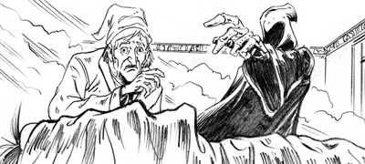 Illustration by Tim Holtrop - from the Charles Dickens classic, A Christmas Carol