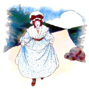 Illustration for a nursery rhyme by Blanche Fisher Wright - from The Real Mother Goose