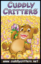 Ad for Cuddly Critters, www.cuddlycritters.net